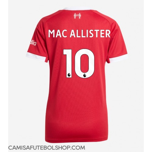 Camisa de time de futebol Liverpool Alexis Mac Allister #10 Replicas 1º Equipamento Feminina 2025-26 Manga Curta